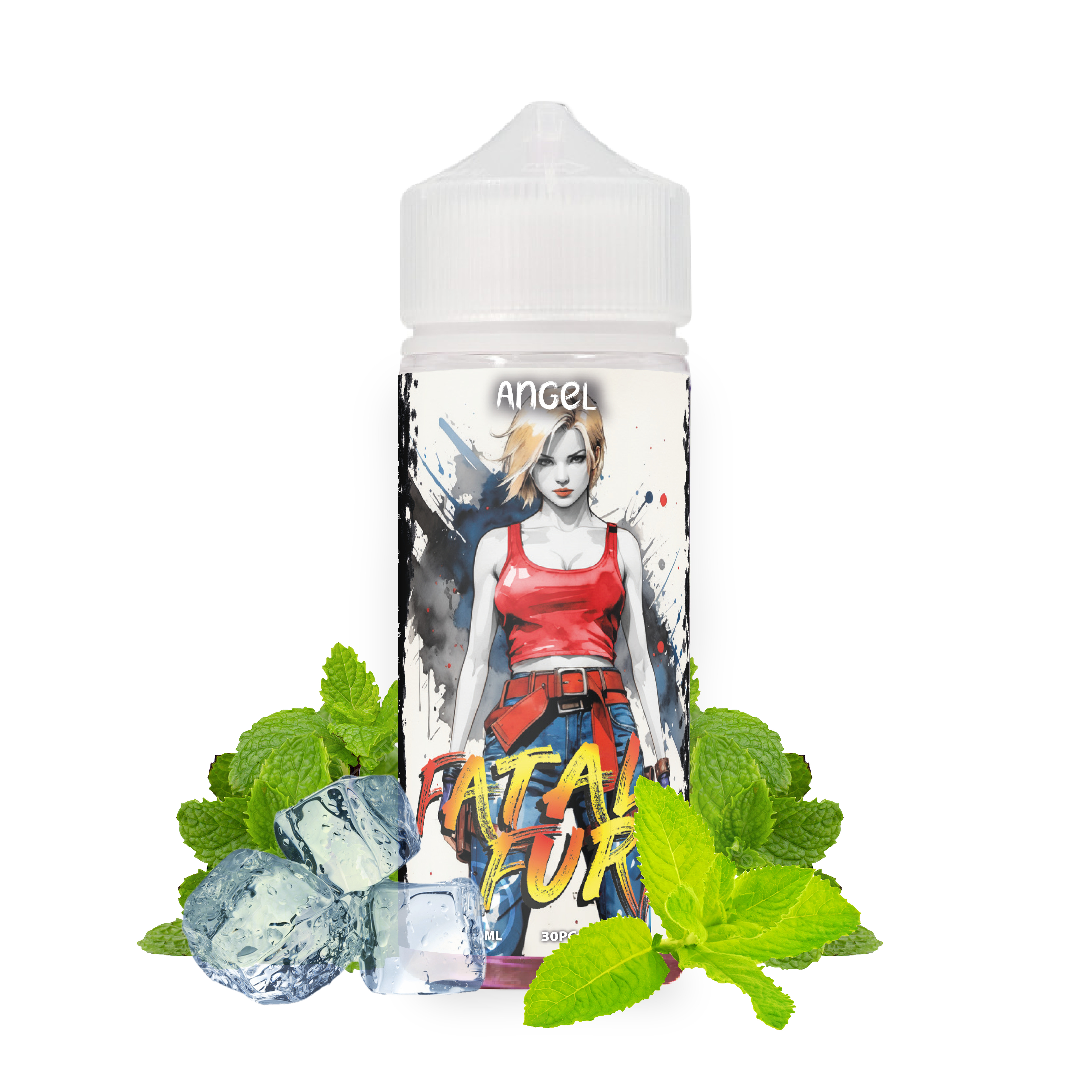 Angel - Fatal Fury 100ml, Menthe verte, Menthe jaune, Frais