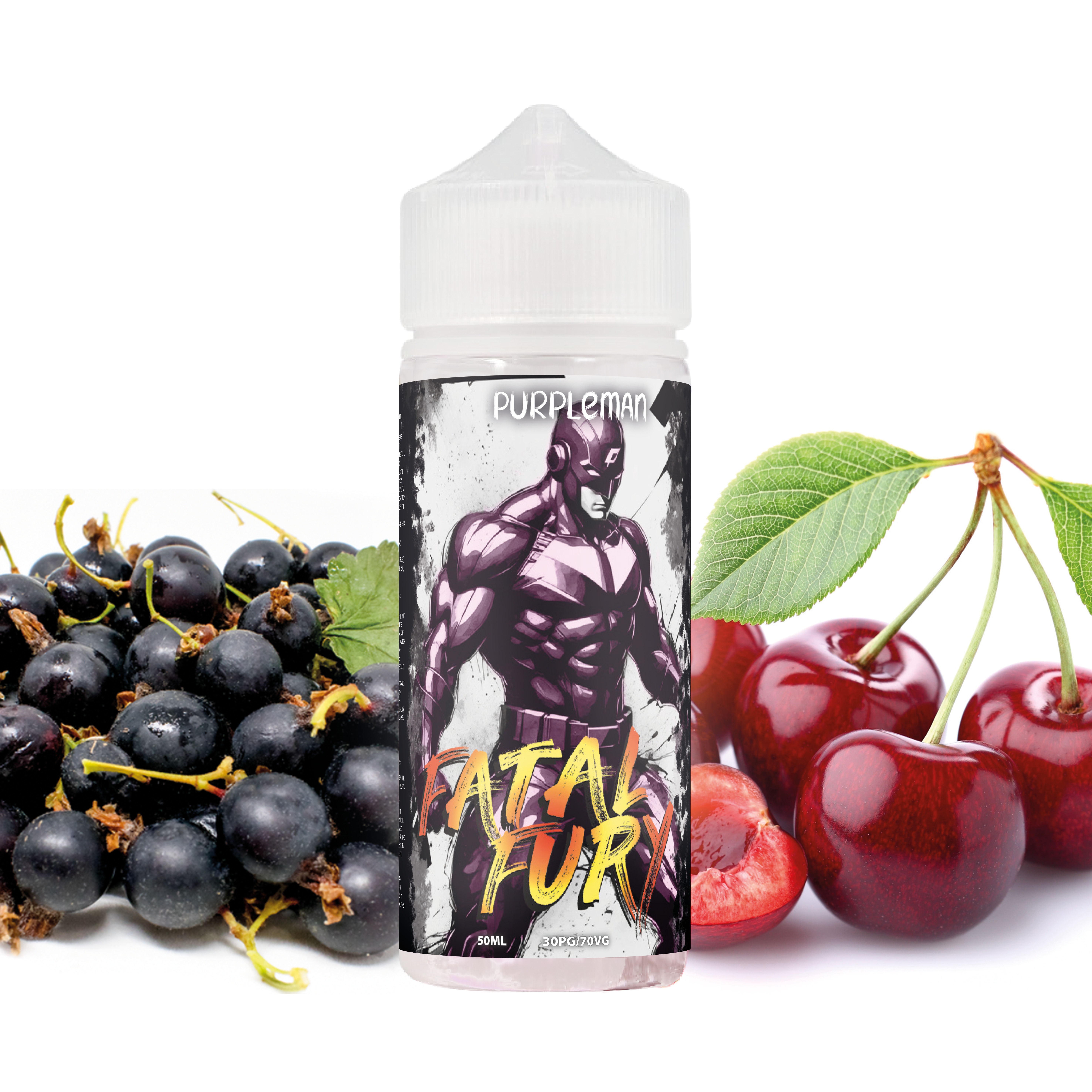 PurpleMan - Fatal Fury 100ml,  Casseille, Cerise