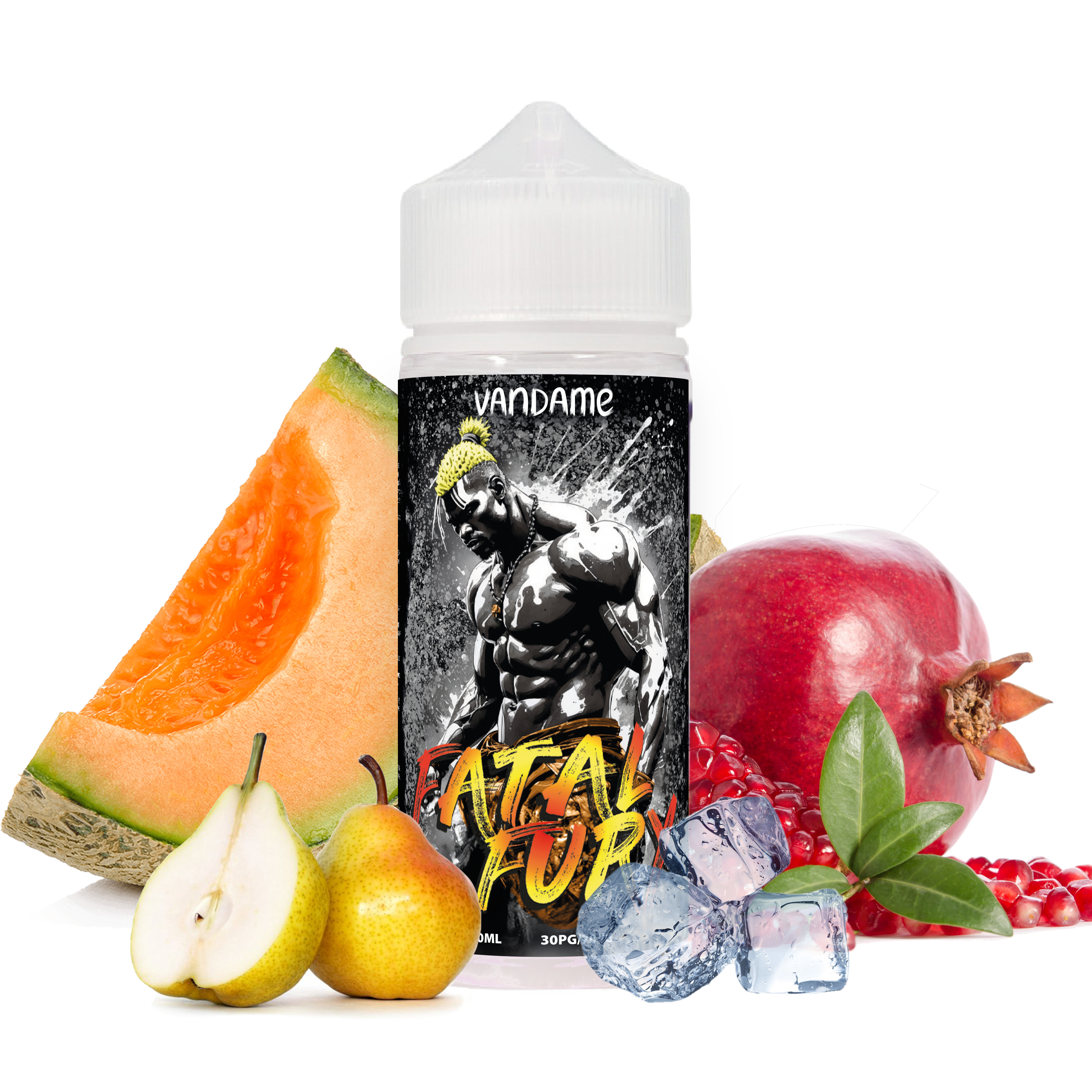 Vandame - Fatal Fury 100ml, Melon, Poire, Grenade, Frais