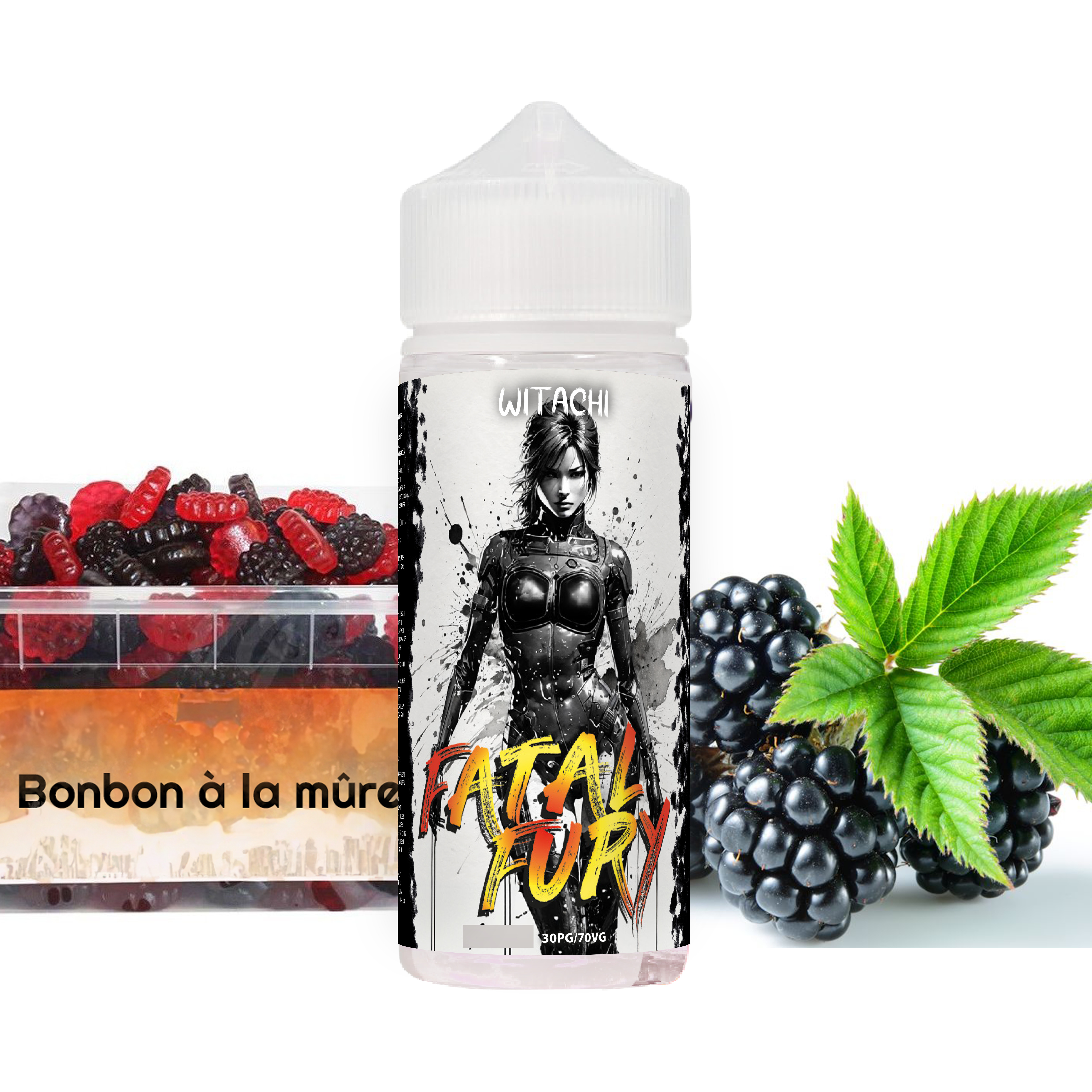 Witachi - Fatal Fury 100ml, Bonbon à la mûre