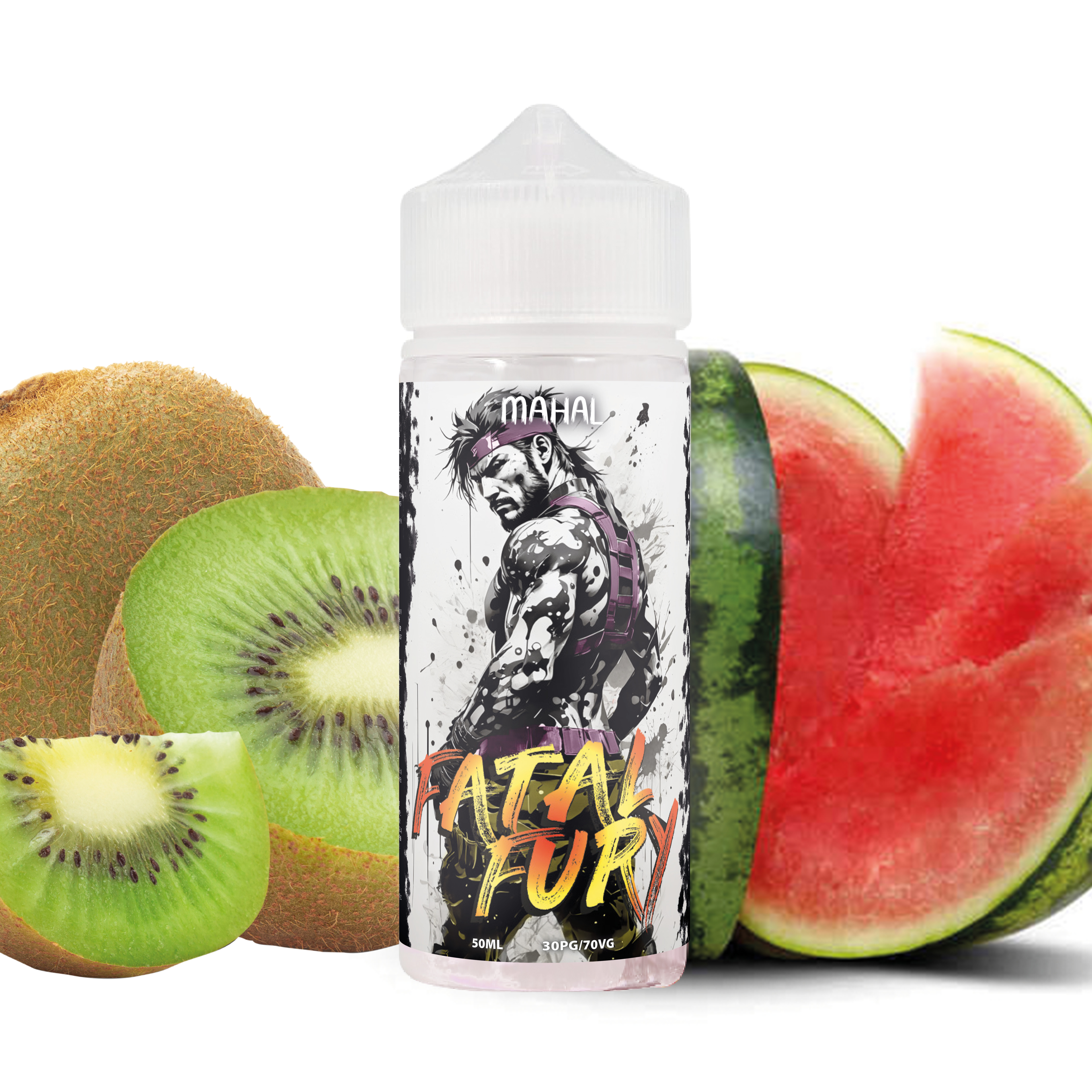 Mahal - Fatal Fury 100ml, Pastèque, Kiwi