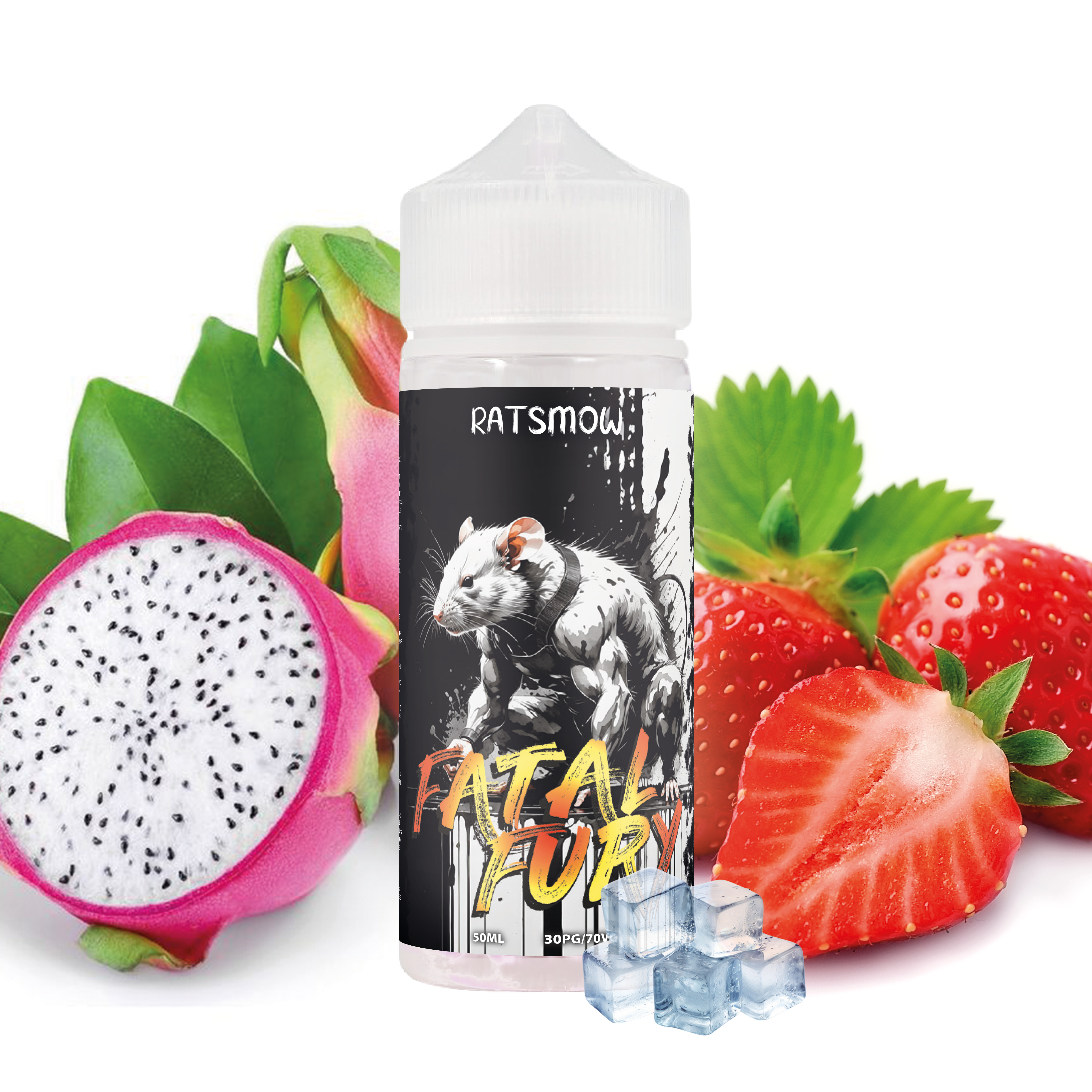 Ratsmow - Fatal Fury 100ml,  Pitaya, Fraise, Frais