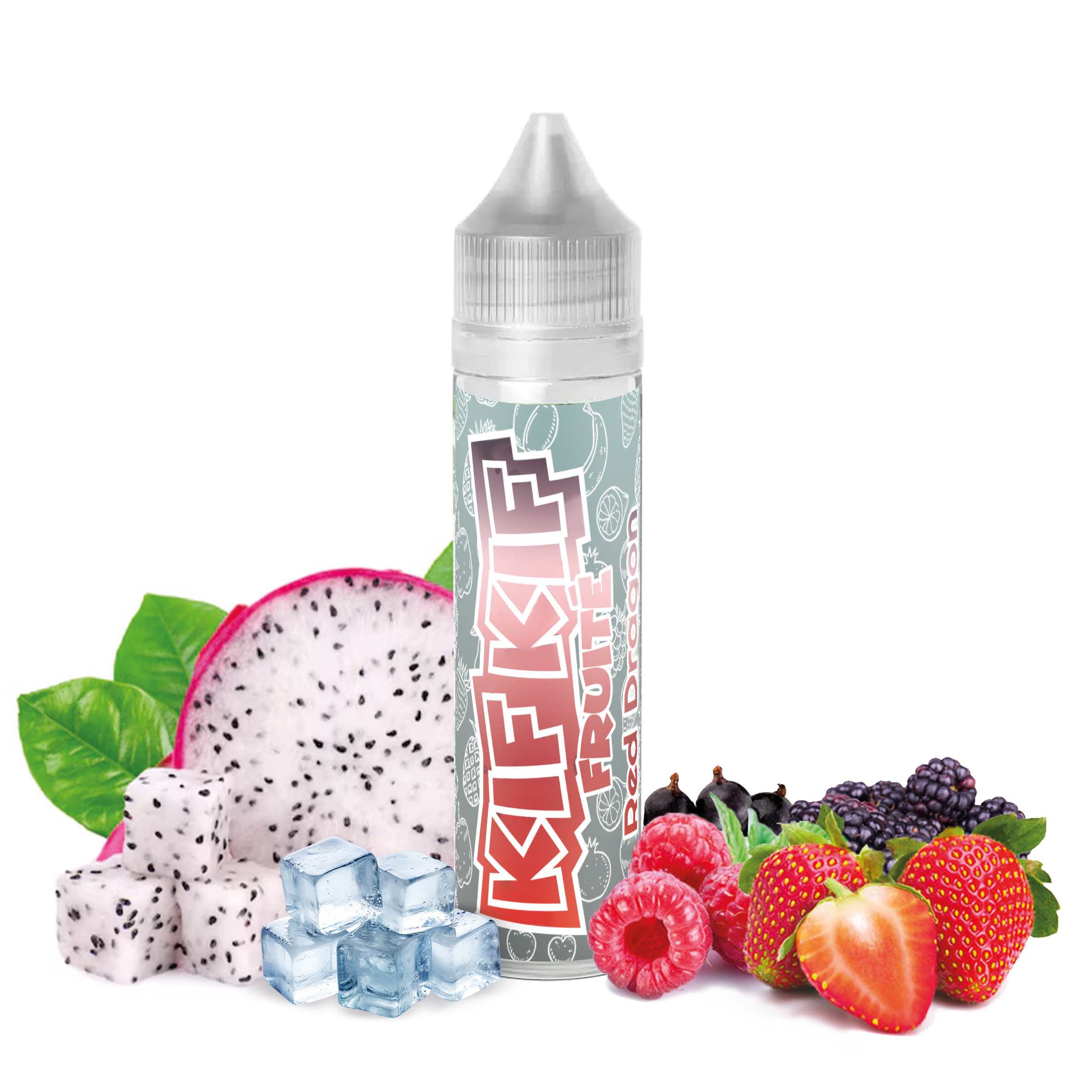 Red Dragon - Kif Kif 50ml, Fraises, Fruit du dragon, Frais