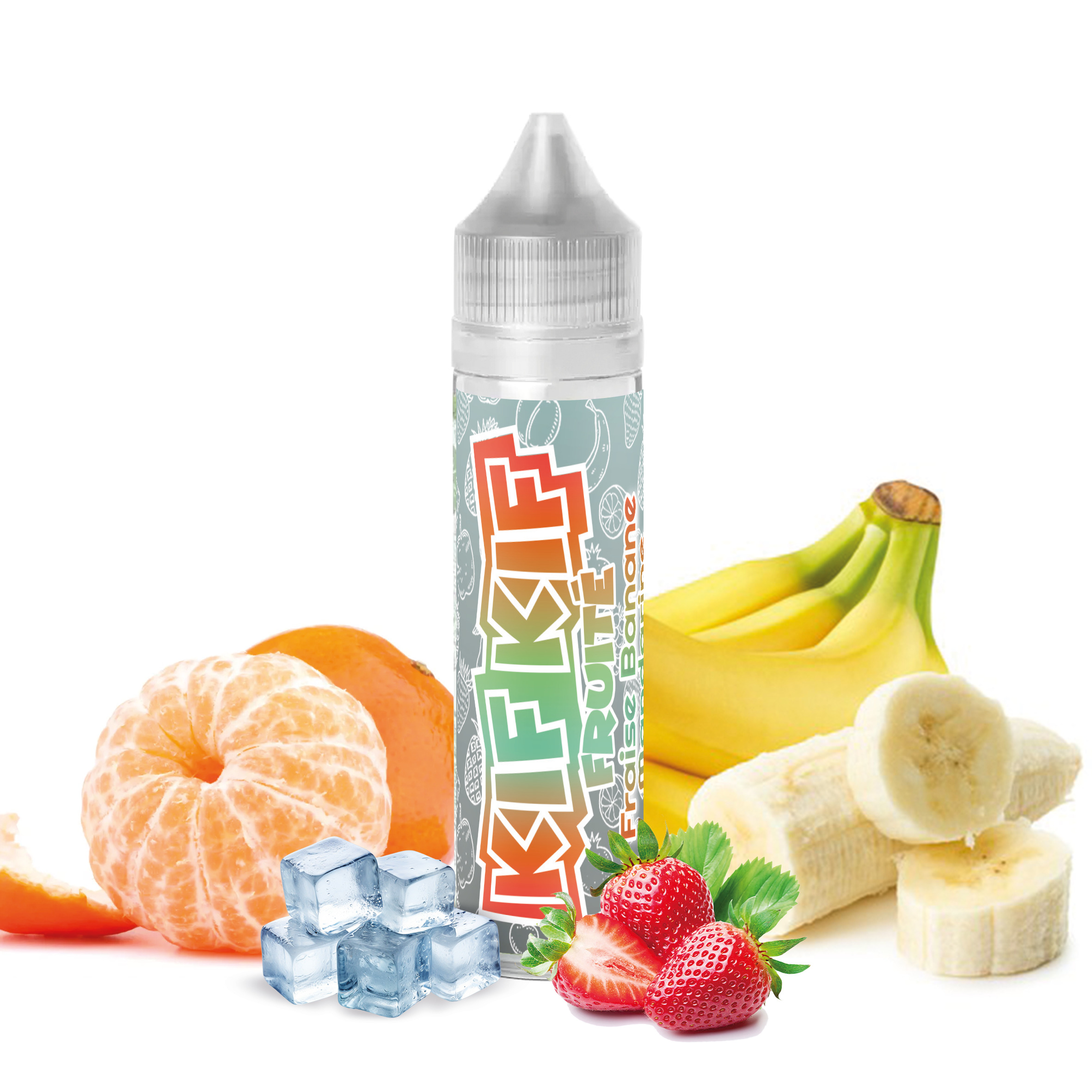 Fraise, Banane, Mandarine - Kif Kif 50ml, Fraise, Banane, Mandarine, Frais