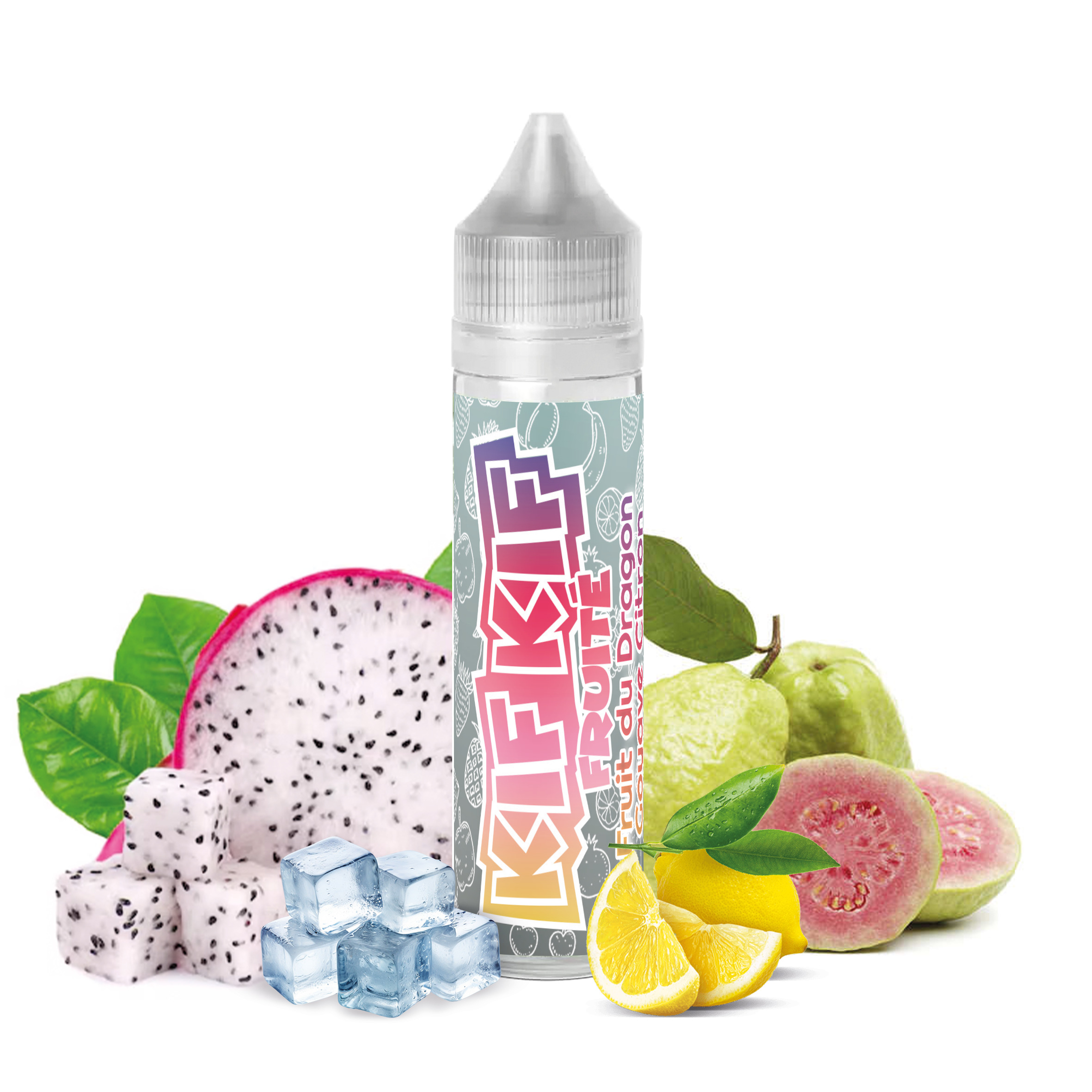 Fruit du Dragon, Goyave, Citron - Kif Kif 50ml, Fruit du Dragon, Goyave, Citron, Frais