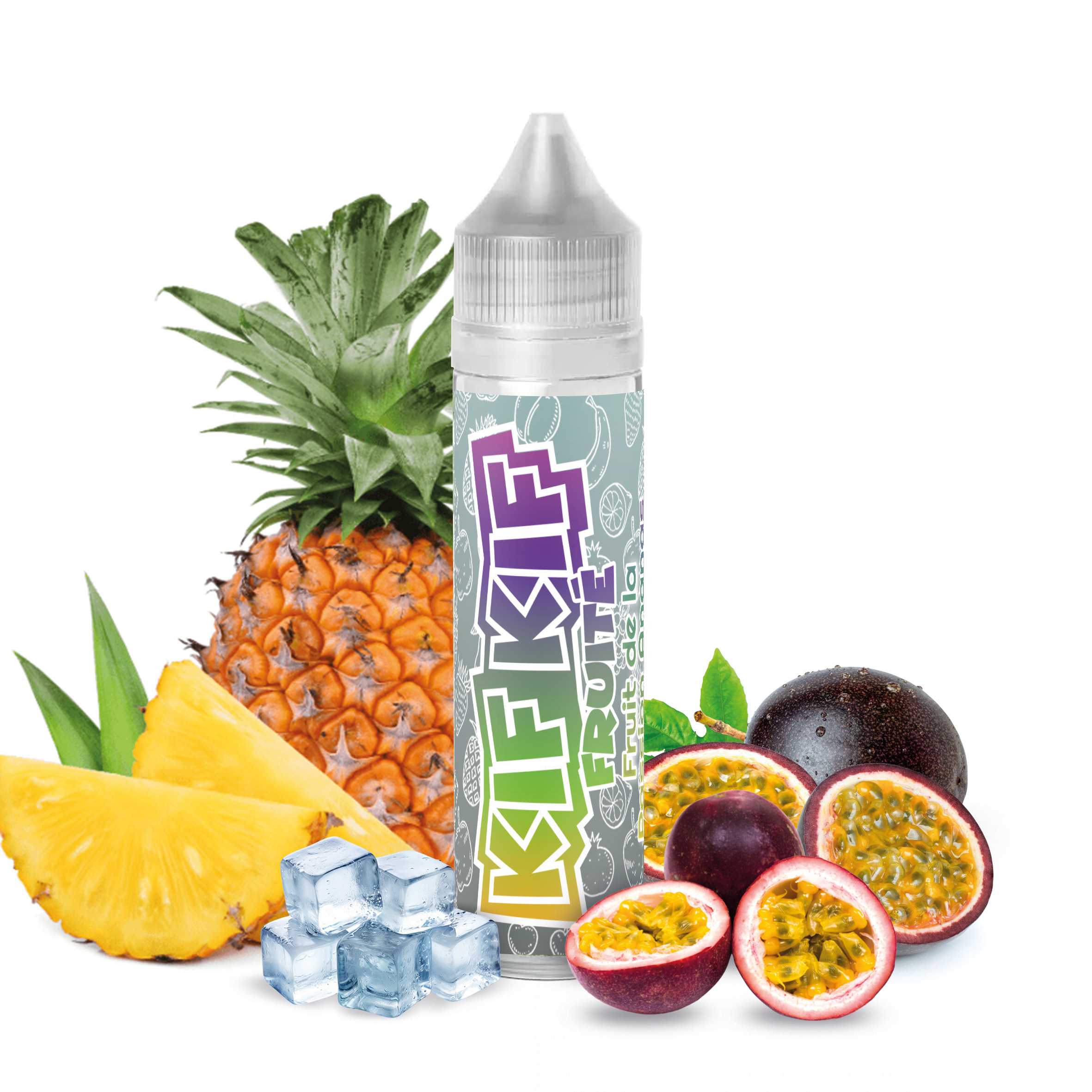 Fruit de la Passion, Ananas - Kif Kif 50ml, Fruit de la Passion, Ananas, Frais