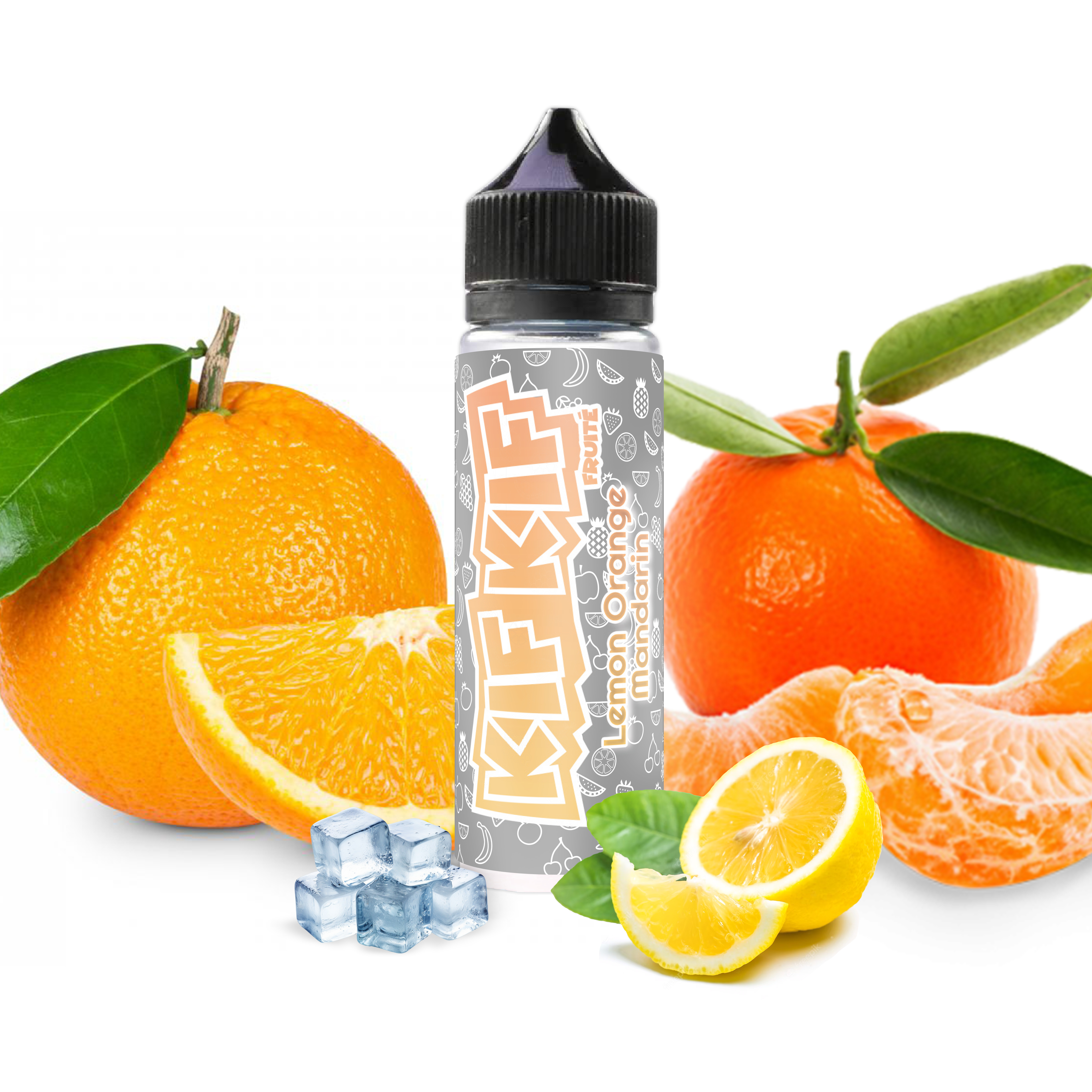 Lemon Orange Mandarine ICE - Kif Kif 50ml, Orange Mandarine, Citron Frais