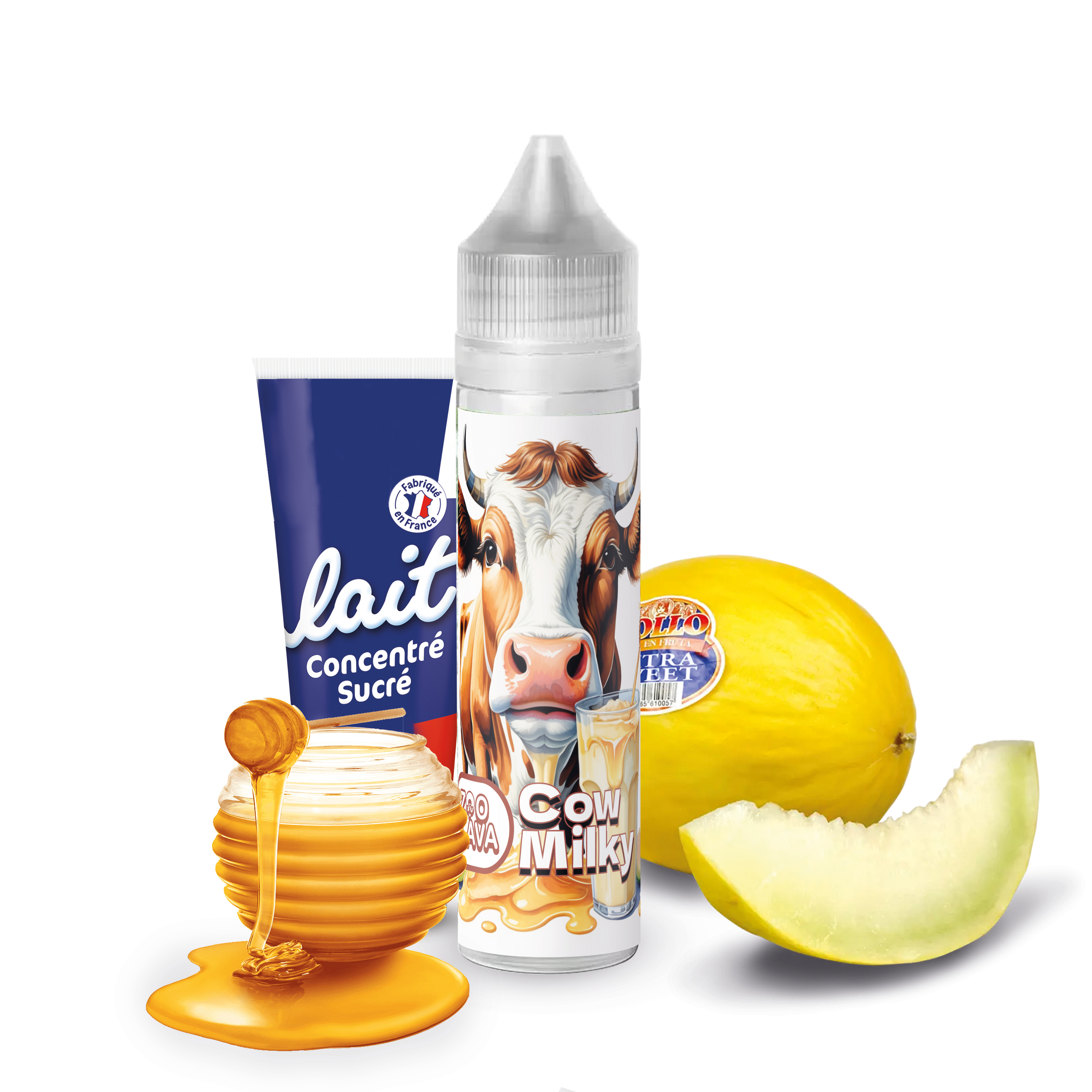 Cow Milky - Zoo Flava 50ml, Honeydew, Lait concentrée