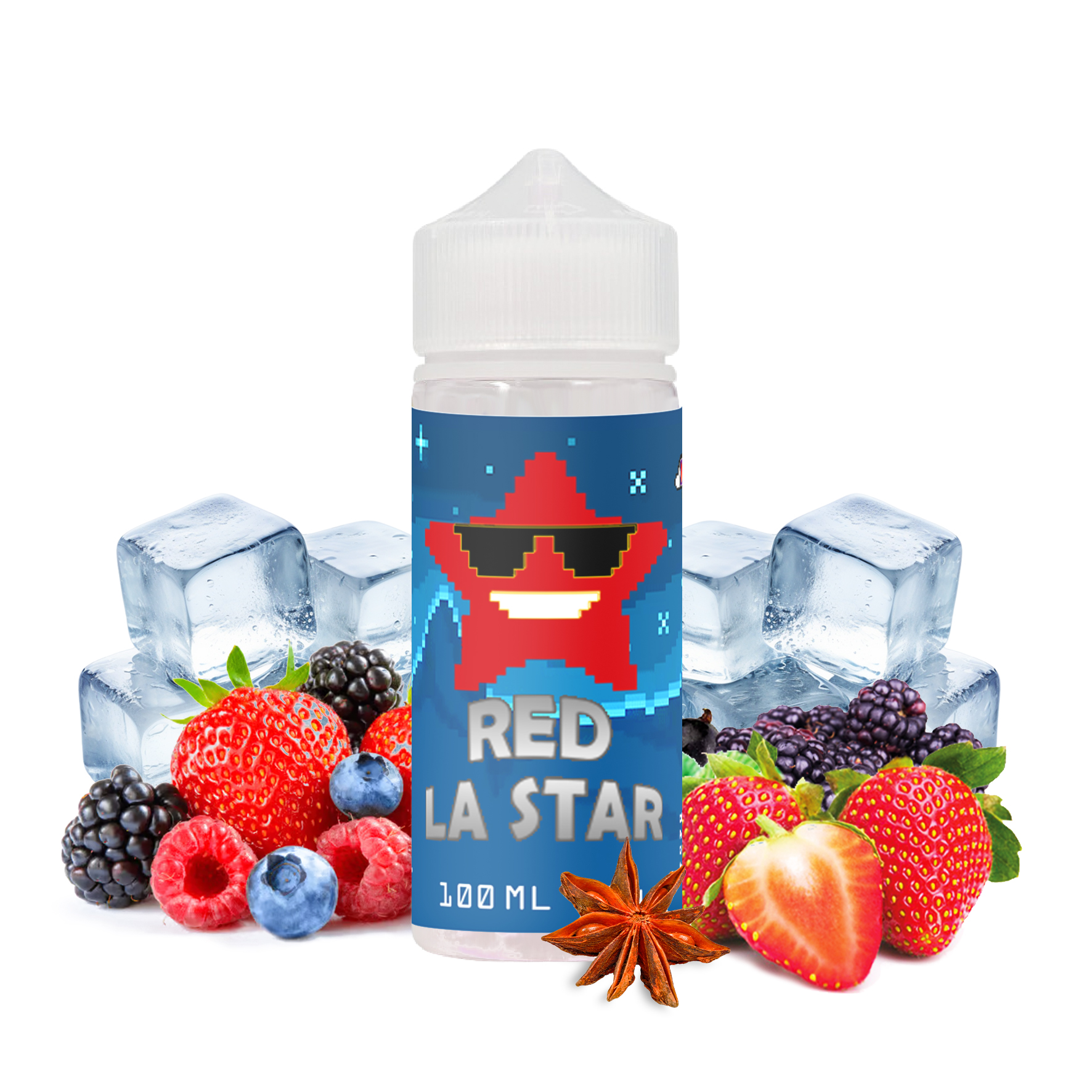 Red La Star - Balboul Juice 100ml, Fruits rouges, Anis, Frais