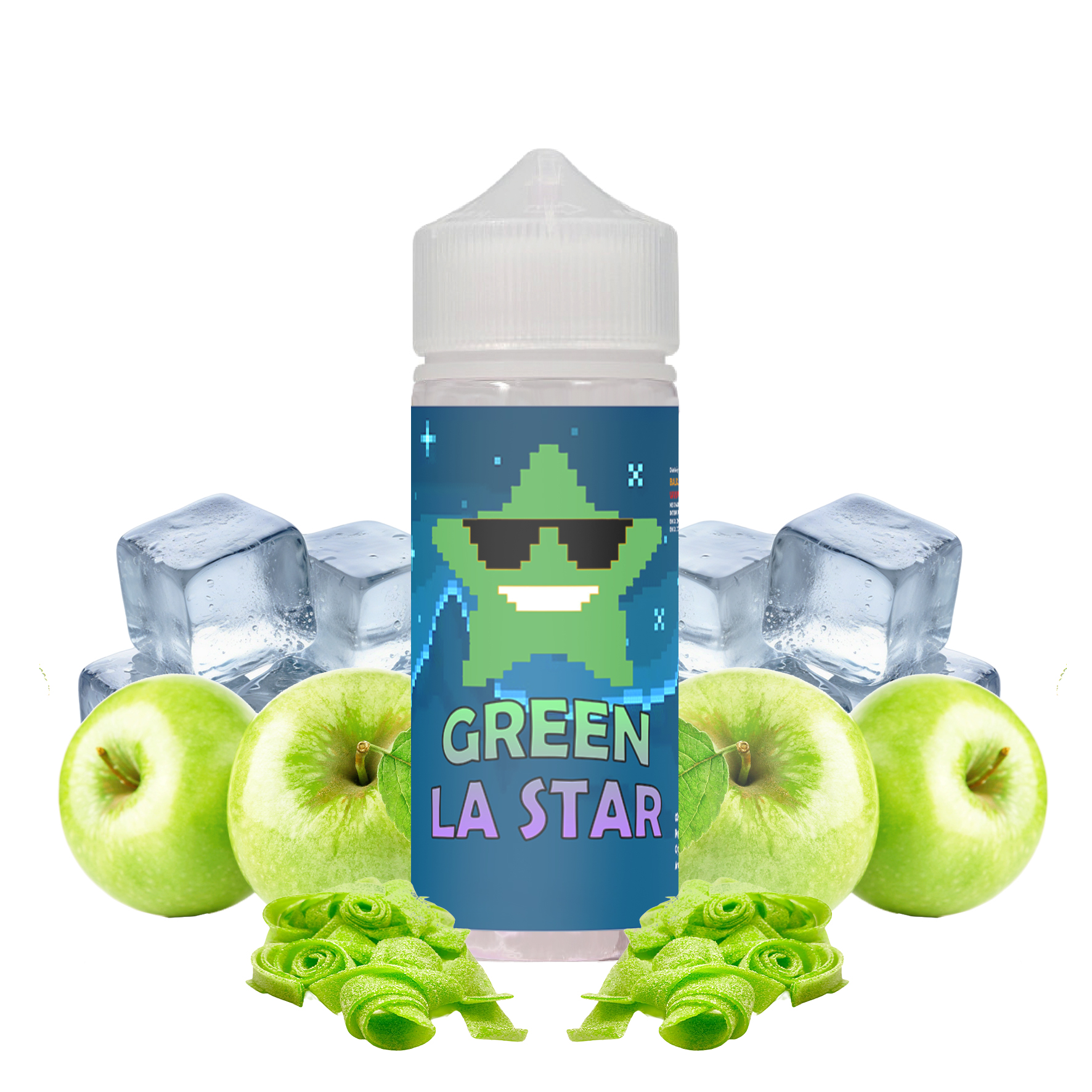Green La Star - Balboul Juice 100ml, Bonbon à la Pomme Verte Frais