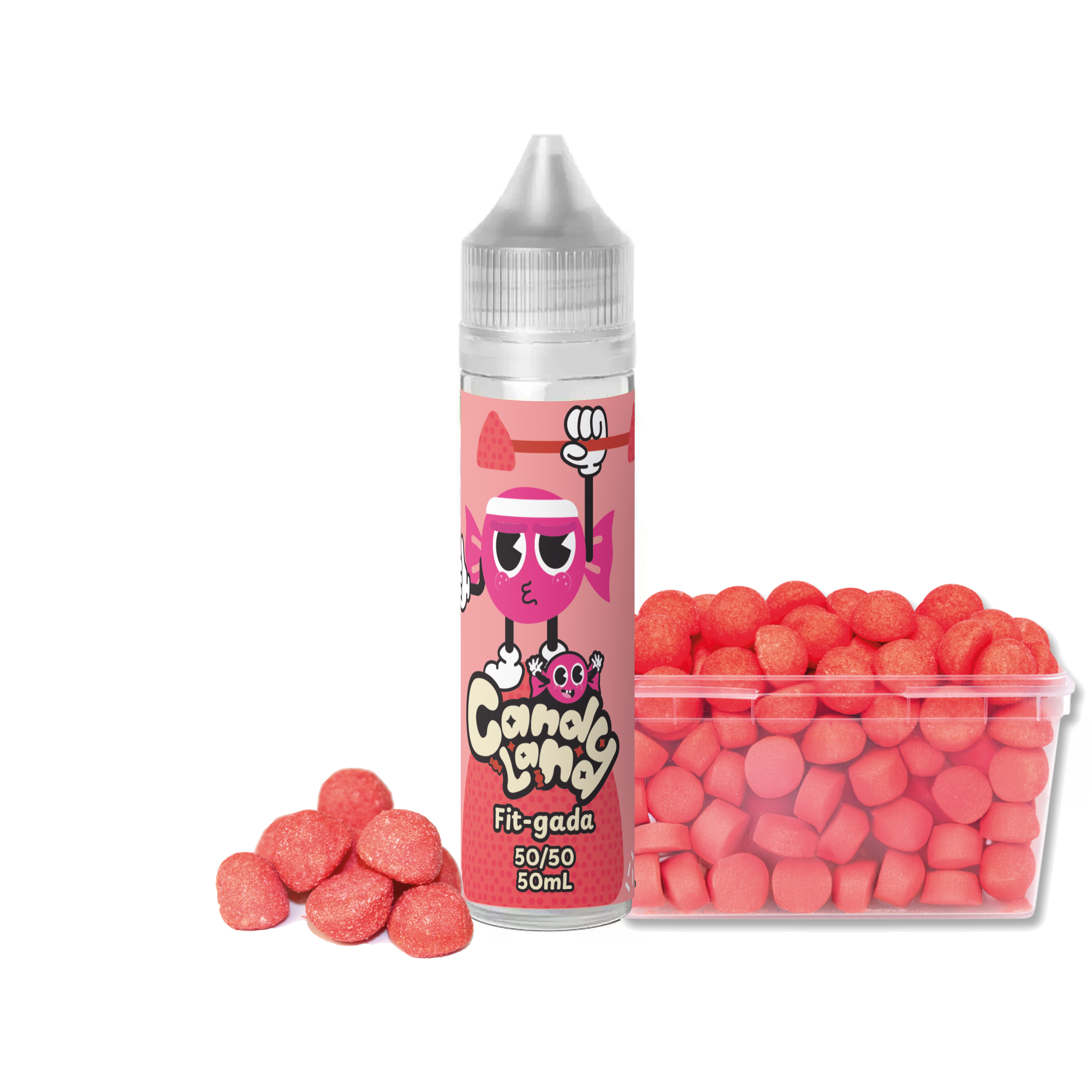 Fit-Gada - Candy Land 50ml, Bonbon à la Fraise