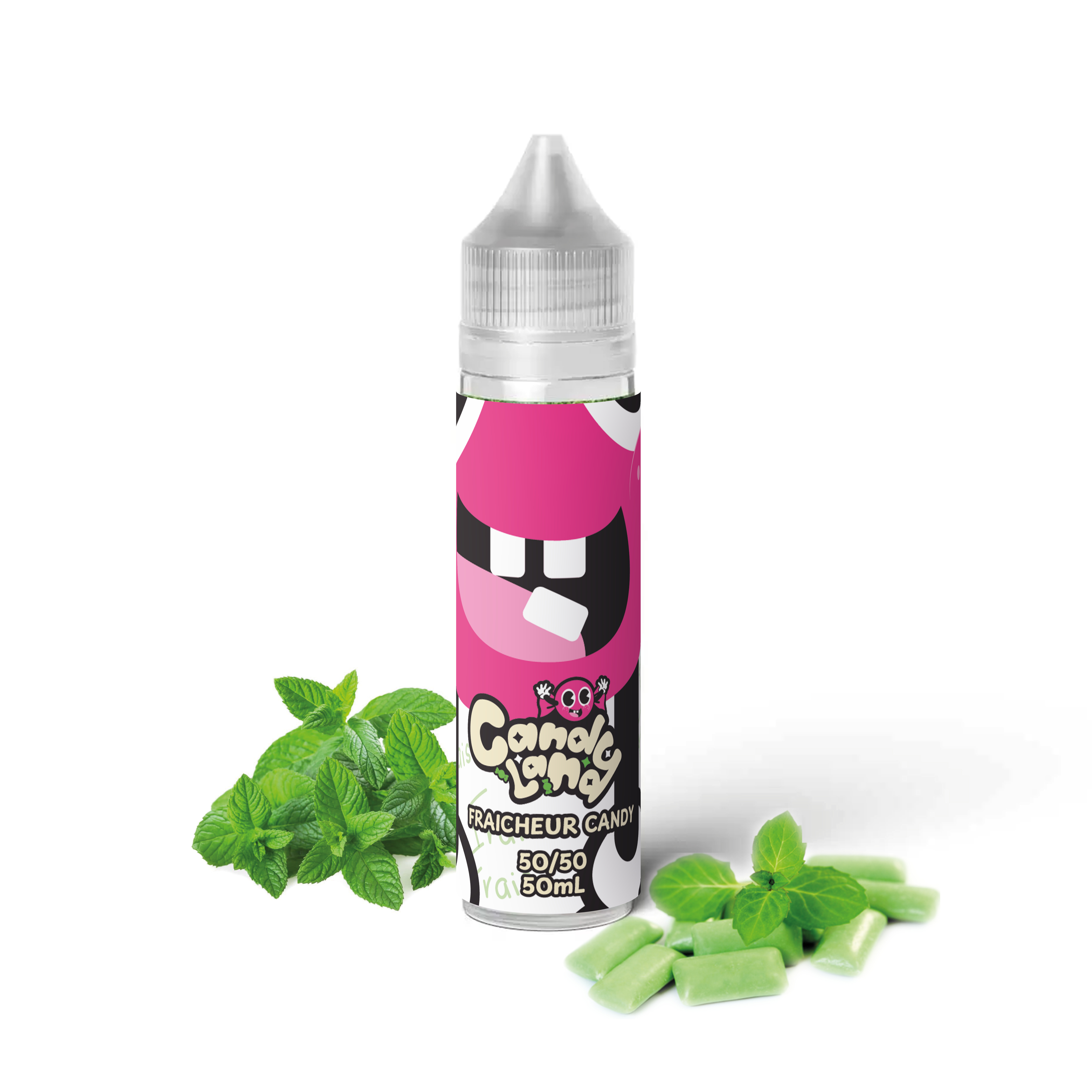 Fraîcheur - Candy  - Candy Land 50ml, Chewing gum à la Menthe Fraîche