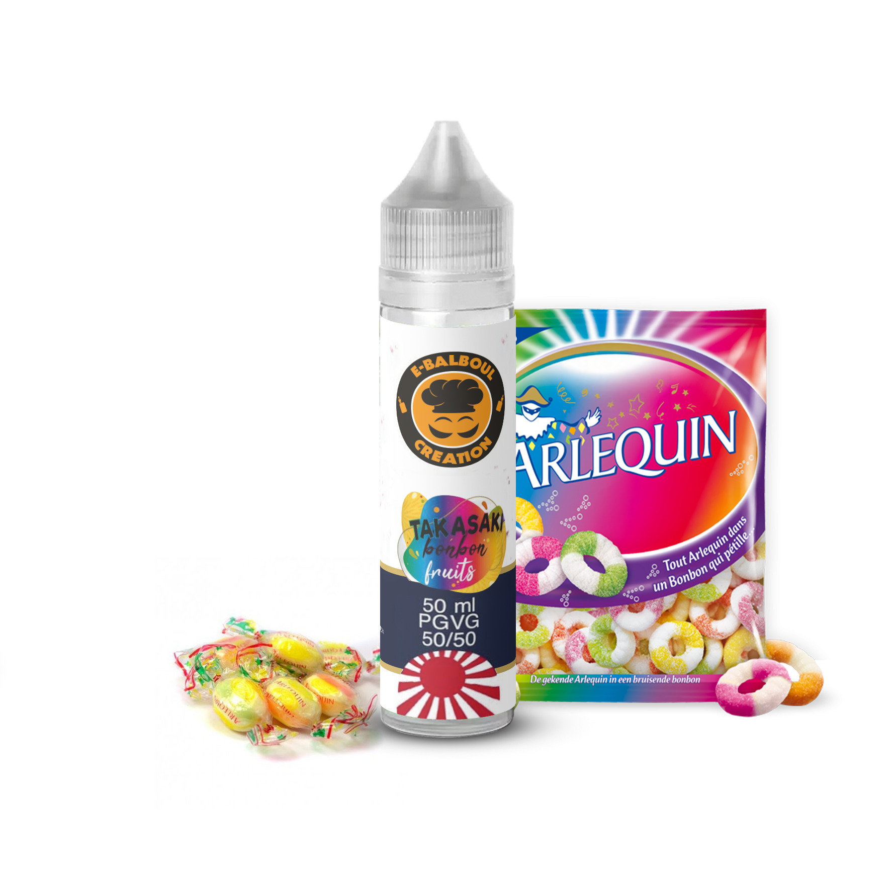 Takasaki - E-Balboul Creation 50ml, Bonbon Arlequin