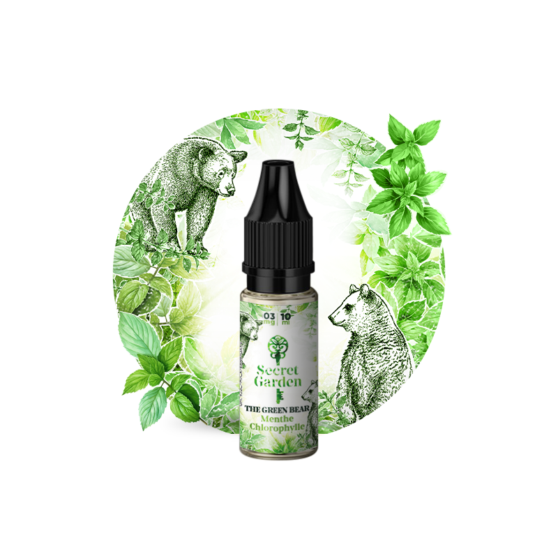 The Green Bear 10ml Secret Garden (Nicotine:12 mg/ml) - Secrets Lab