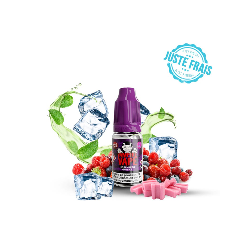 Heisenberg Gum Ice 10ml (Nicotine: 00 mg/ml) - Vampire Vape