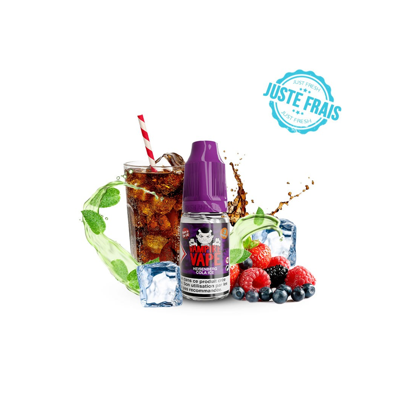 Heisenberg Cola Ice 10ml (Nicotine:03 mg/ml) - Vampire Vape