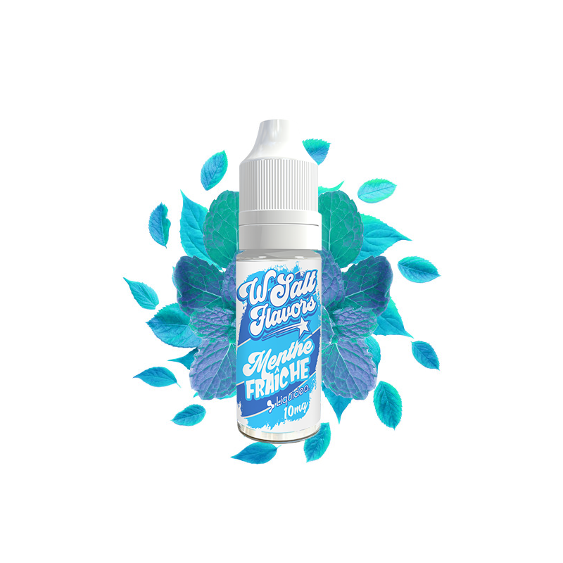 Menthe Fraîche 10ml Wsalt Flavors (Nicotine:20 mg/ml) - Liquideo