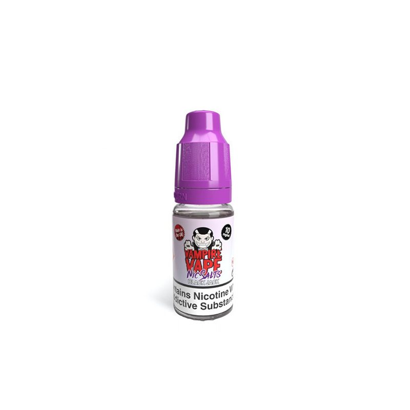 Black Jack 10ml Nic Salts Vampire Vape (Nicotine:20 mg/ml) - Vampire Vape