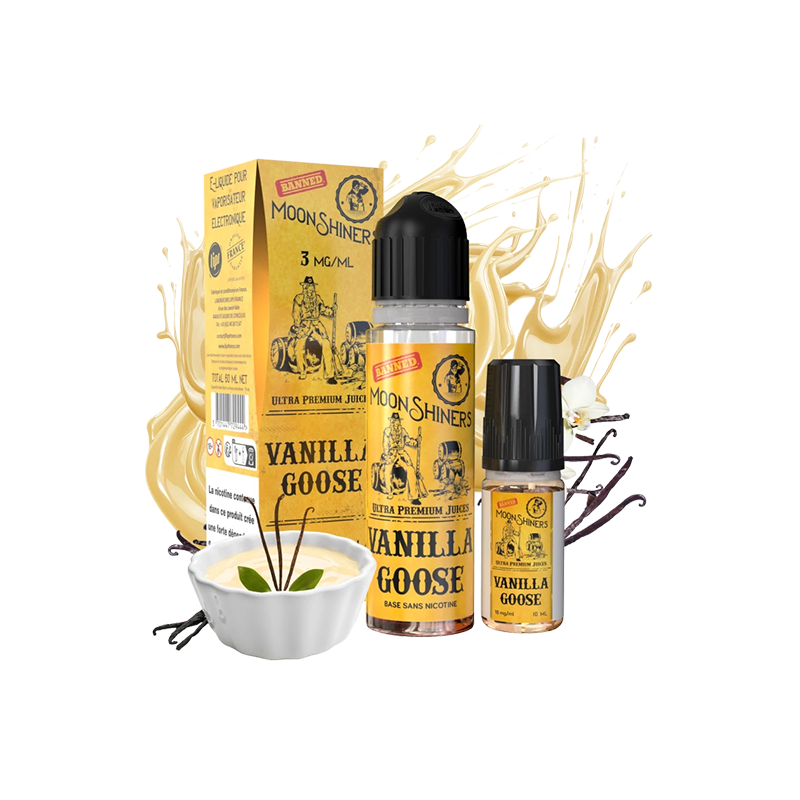 Kit Easy2Shake Vanilla Goose 60ml Moonshiners (Nicotine:06 mg/ml) - Le French Liquide