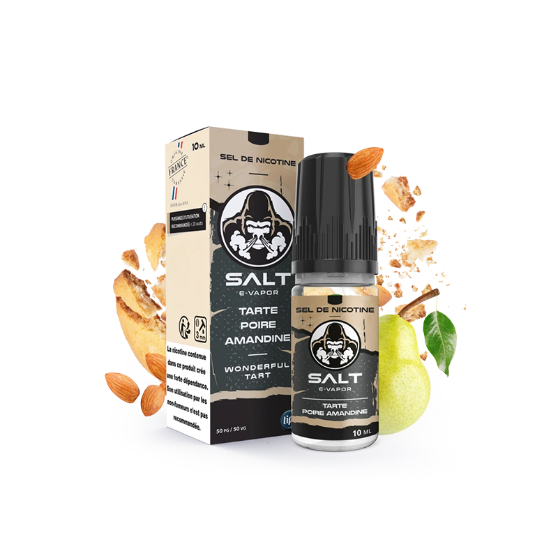 Wonderful Tart Poire Amandine 10ml Salt E-Vapor (Nicotine:20 mg/ml) - Le French Liquide