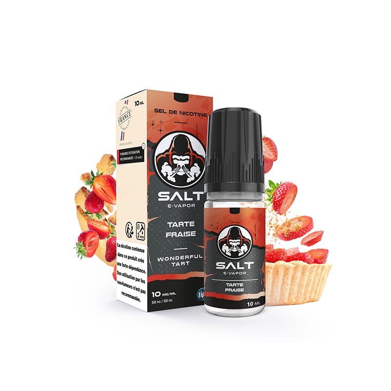 Wonderful Tart Fraise 10ml Salt E-Vapor (Nicotine:10 mg/ml) - Le French Liquide