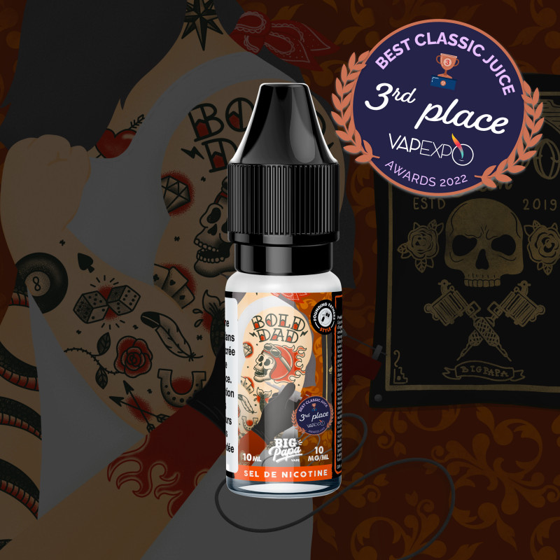 Bold Dad Salt 10ml Les Founding Fathers (Nicotine:20 mg/ml) - Big Papa