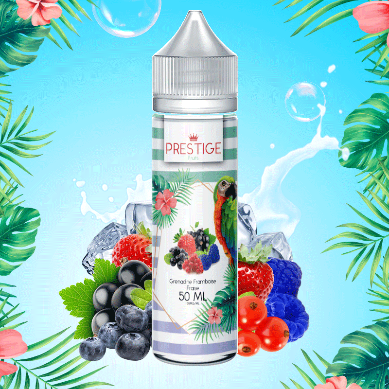 Grenadine Framboise Fraise 50ml (Grenadine Framboise Fraise 50ml - Prestige Fruits)