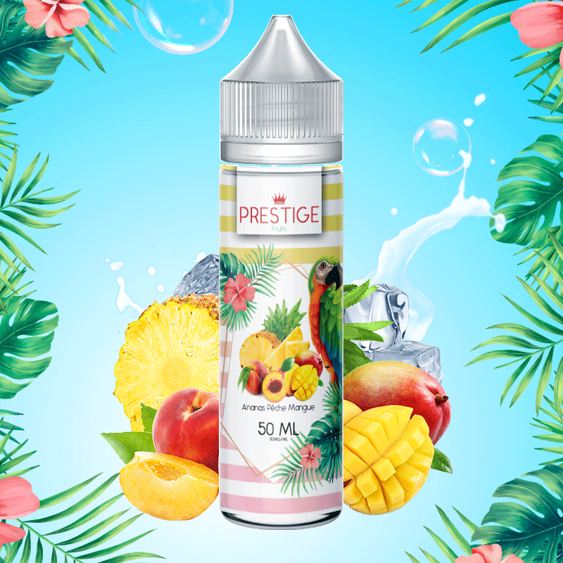 Ananas Pêche Mangue 50ml (Ananas Pêche Mangue 50ml - Prestige Fruits)
