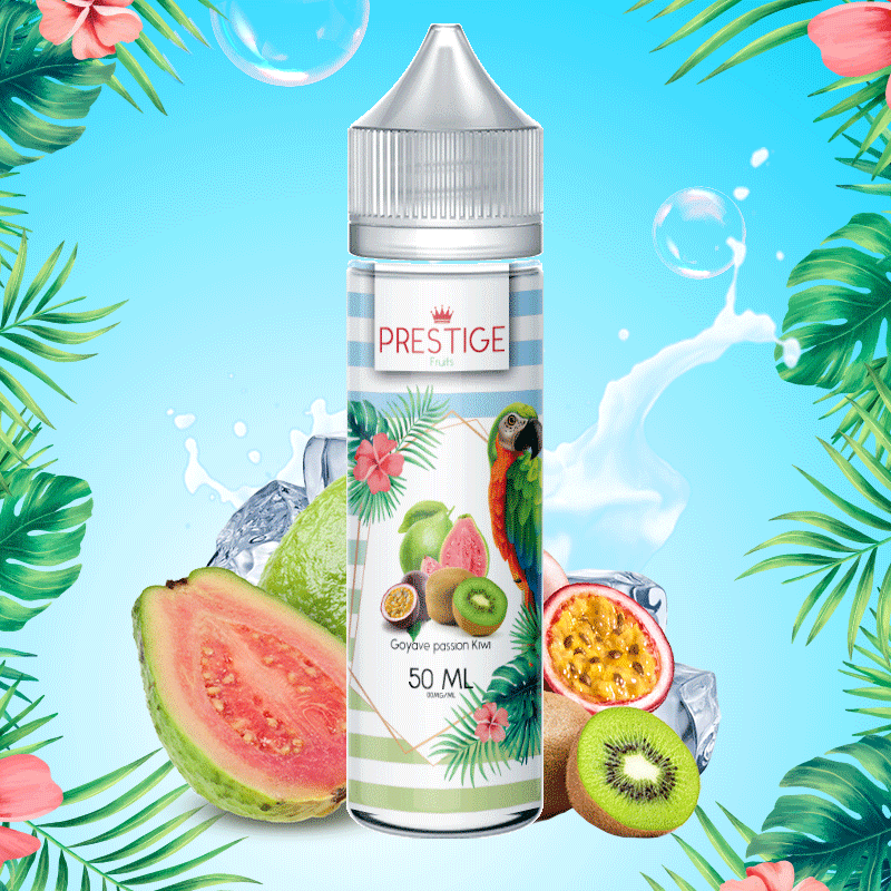 Kiwi Passion Goyave 50ml (Kiwi Passion Goyave 50ml - Prestige Fruits)
