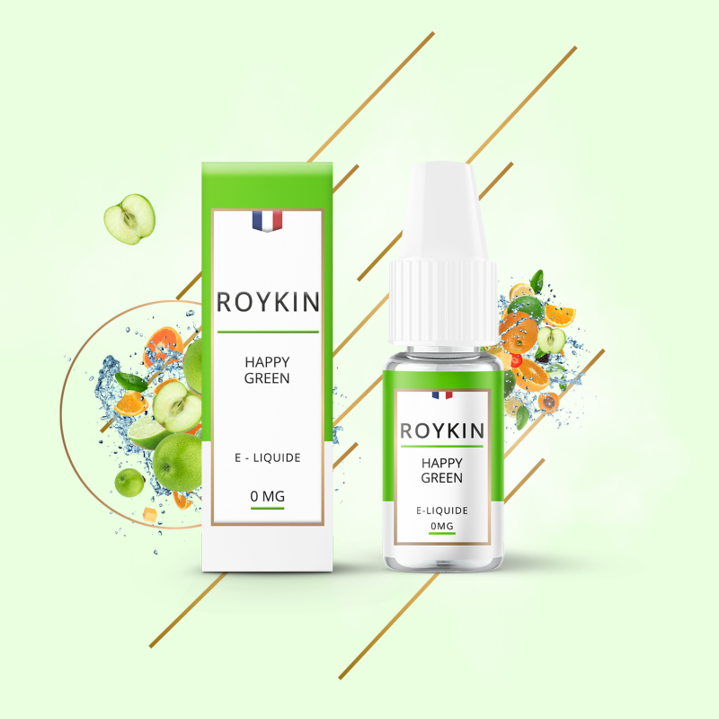 Happy Green 10ml (Nicotine:11mg/ml) - Roykin