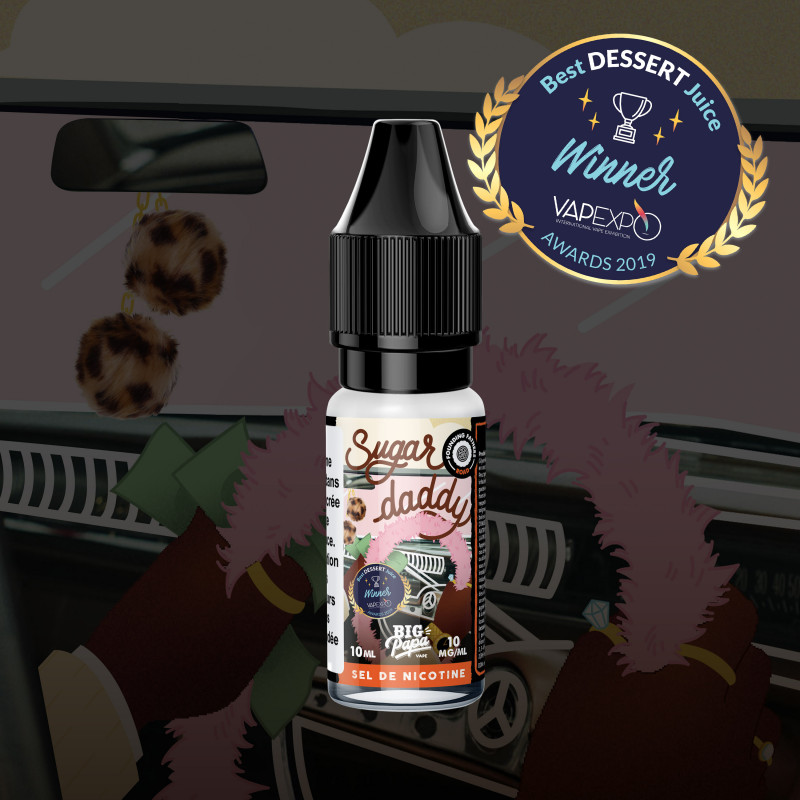 Sugar Daddy Salt 10ml Les Founding Fathers (Nicotine:20 mg/ml) - Big Papa