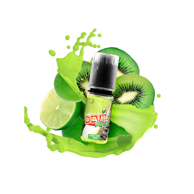 Citron Vert Kiwi 10ml Devil Squiz (Nicotine:12 mg/ml) - AVAP