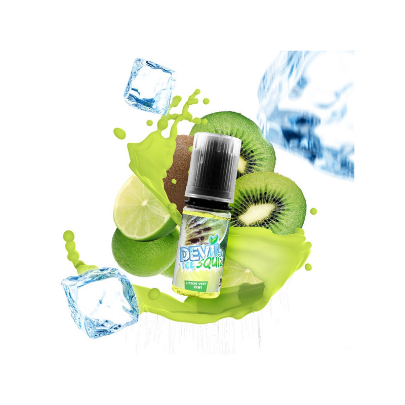 Citron Vert Kiwi Ice 10ml Devil Squiz Ice (Nicotine:12 mg/ml) - AVAP