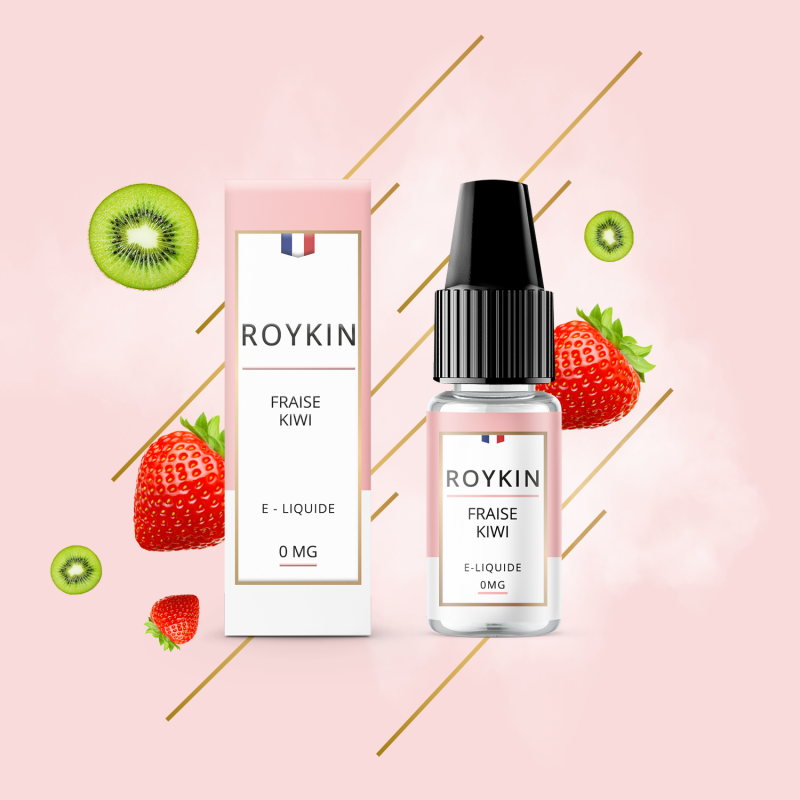 Fraise Kiwi 10ml (Nicotine: 00 mg/ml) - Roykin