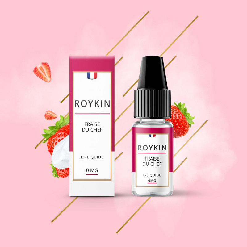 Fraise du Chef 10ml (Nicotine:06 mg/ml) - Roykin