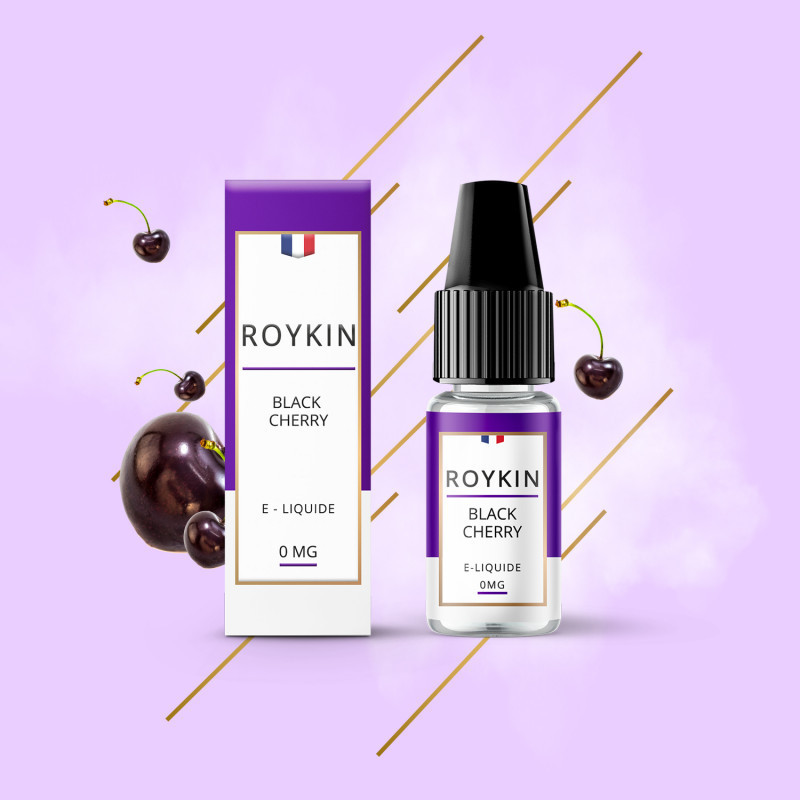 Black Cherry 10ml (Nicotine: 00 mg/ml) - Roykin