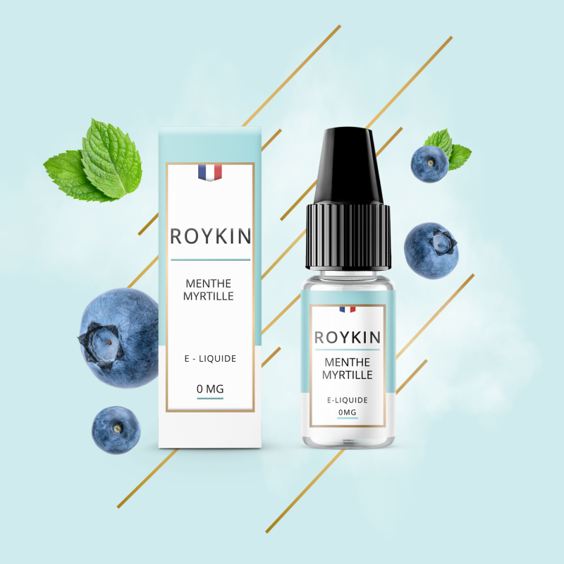 Menthe Myrtille 10ml (Nicotine:03 mg/ml) - Roykin
