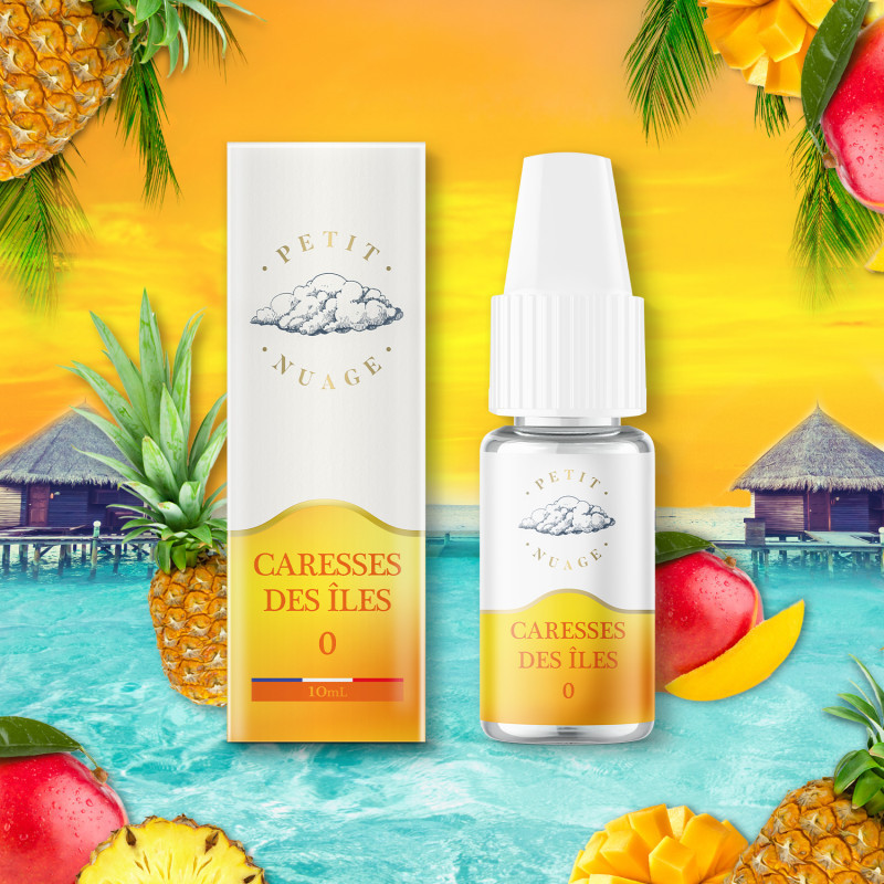 Caresses des Iles 10ml (Nicotine:06 mg/ml) - Petit Nuage