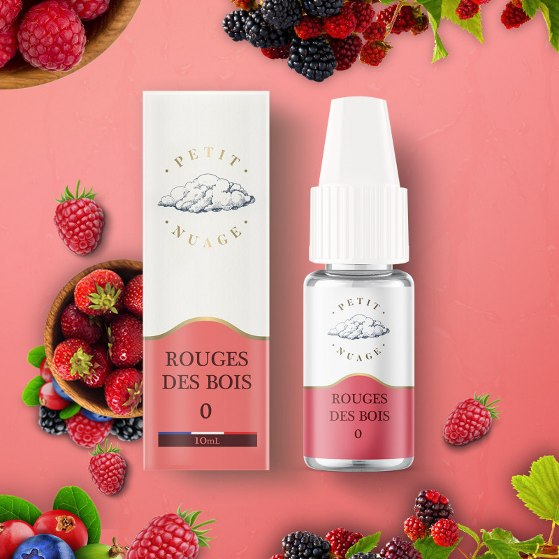 Rouge des Bois 10ml (Nicotine:16 mg/ml) - Petit Nuage