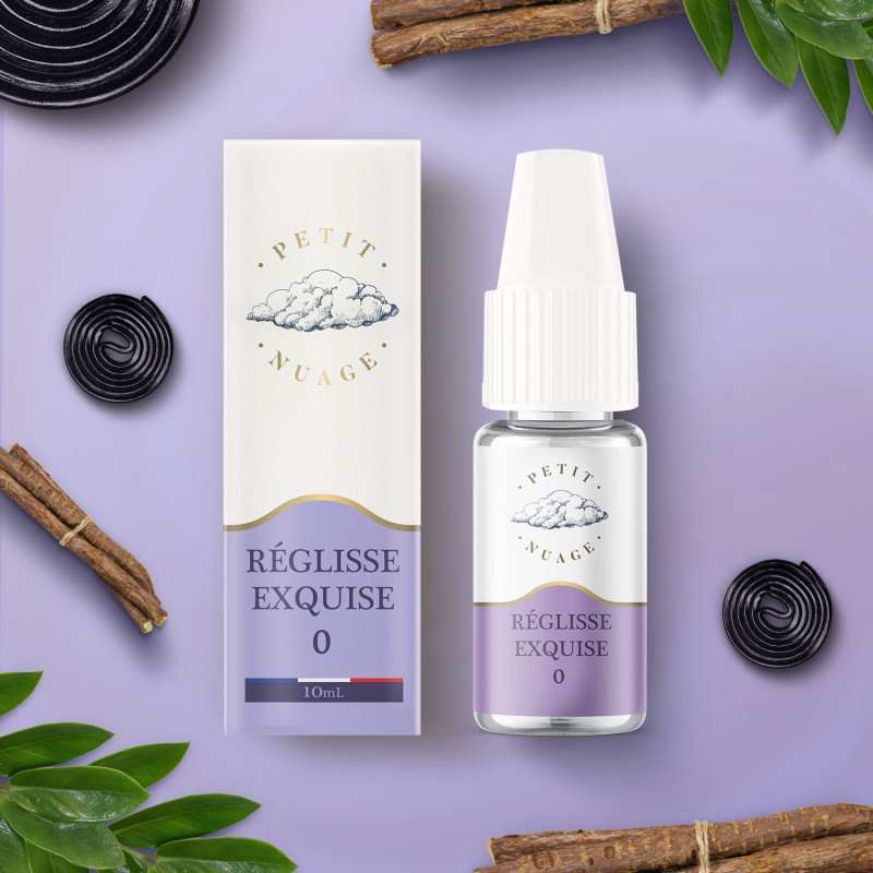 Réglisse Exquise 10ml (Nicotine:06 mg/ml) - Petit Nuage