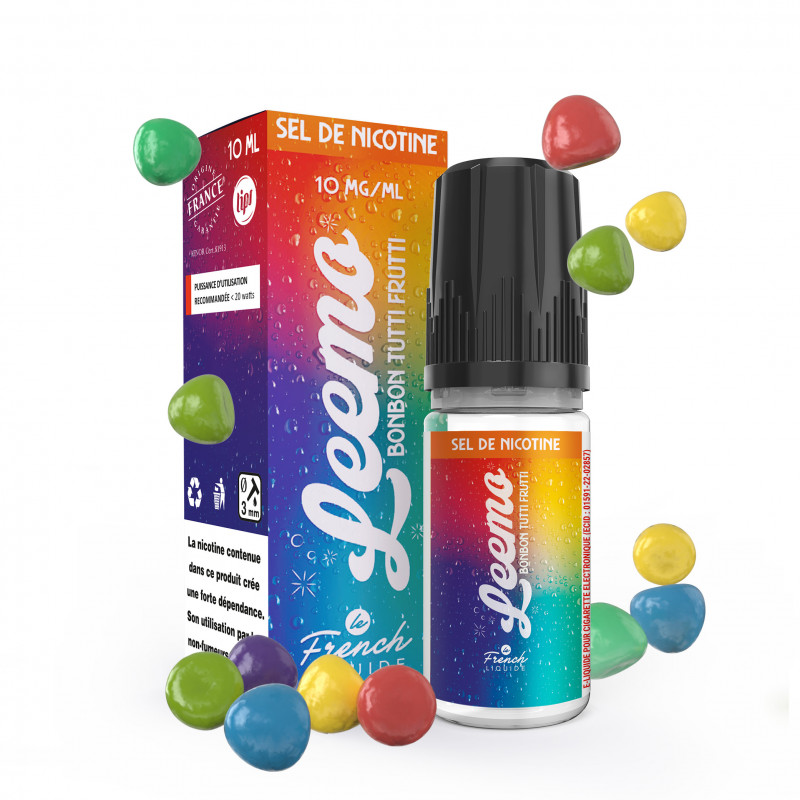 Bonbon Tutti Frutti Salt 10ml Leemo (Nicotine:10 mg/ml) - Le French Liquide