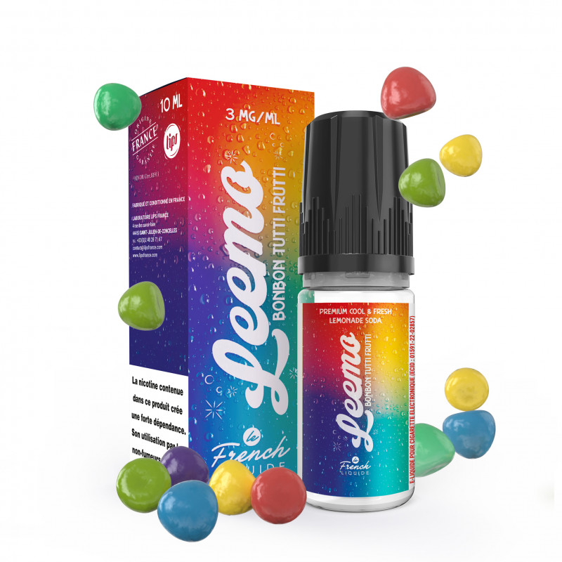 Bonbon Tutti Frutti 10ml Leemo (Nicotine:03 mg/ml) - Le French Liquide