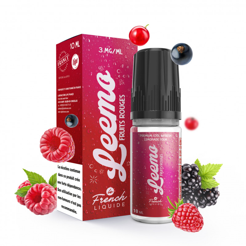 Fruits Rouges 10ml Leemo (Nicotine:12 mg/ml) - Le French Liquide