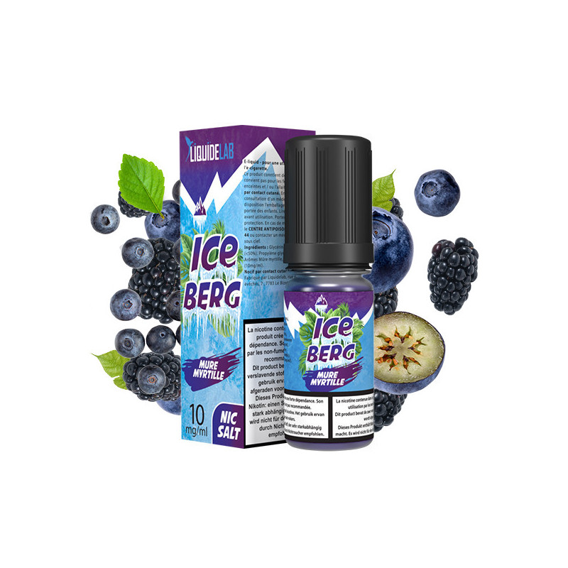 Mûre Myrtille Salt 10ml Iceberg (Nicotine:10 mg/ml) - O'J Lab