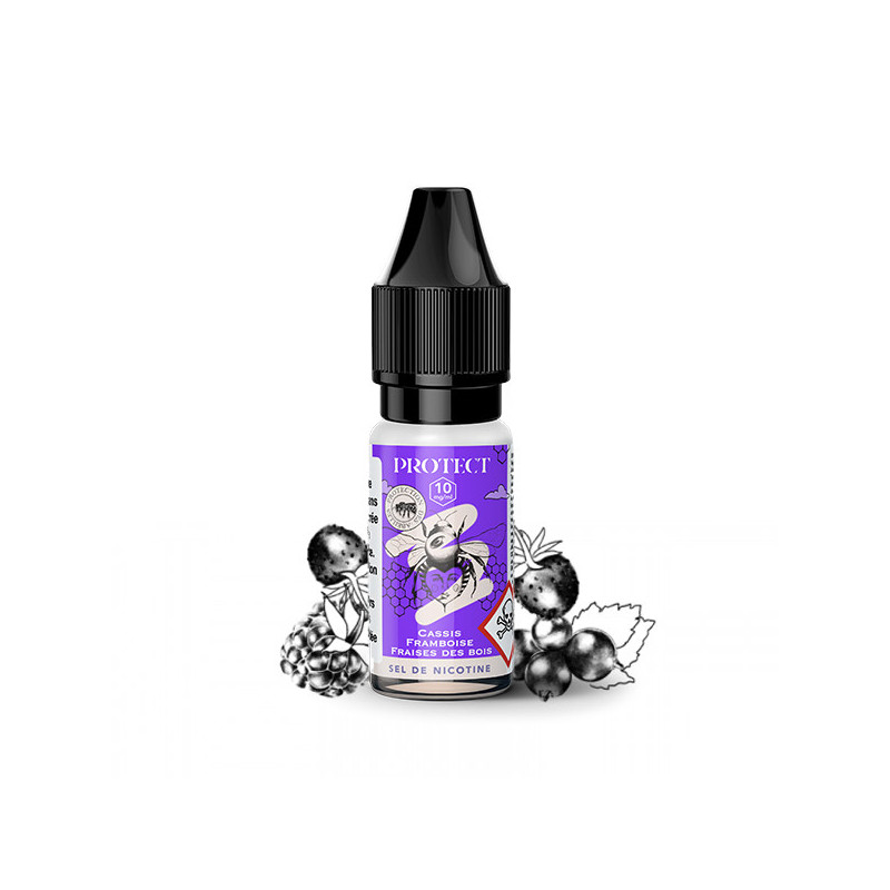 Cassis Framboise Fraises des Bois Salt 10ml Parrainage (Nicotine:20 mg/ml) - Protect