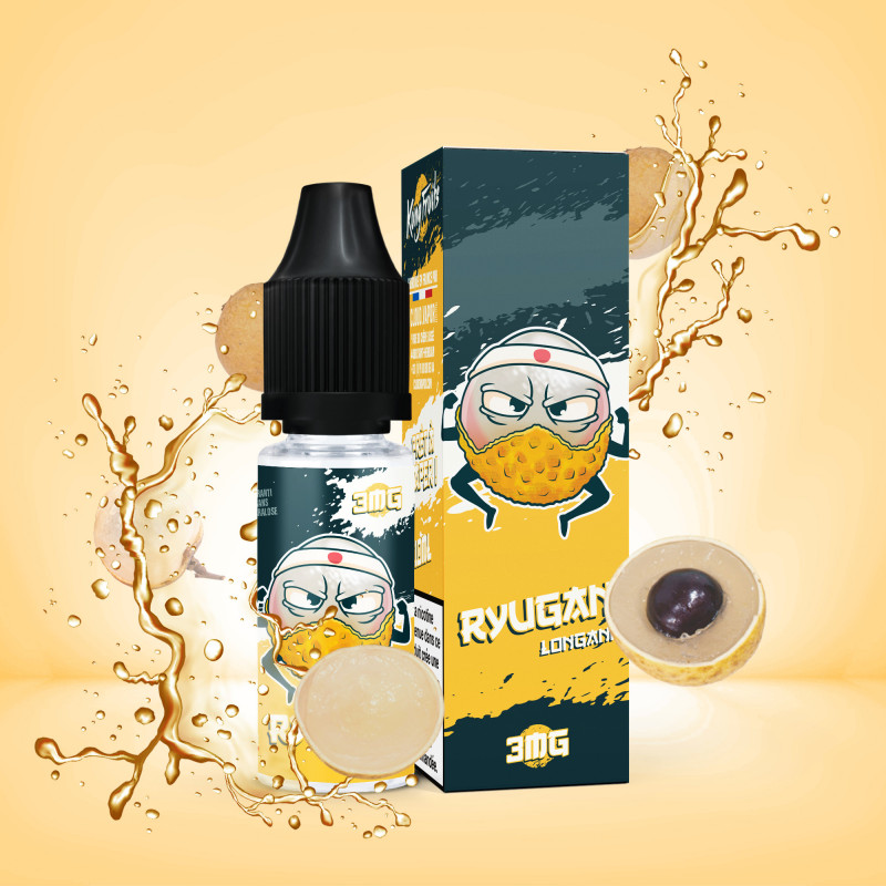 Ryugan 10ml Kung Fruits (Nicotine:18 mg/ml) - Cloud Vapor