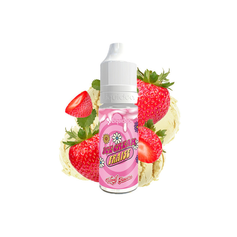 Ice Cream Fraise 10ml Wpuff Flavors (Nicotine:06 mg/ml) - Liquideo