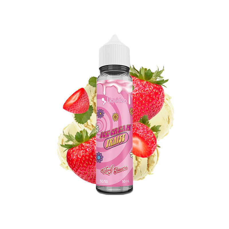 Ice Cream Fraise 50ml Wpuff Flavors - Liquideo