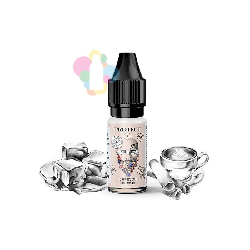 Cappuccino Gourmand 10ml Mellifère (Nicotine:03 mg/ml) - Protect