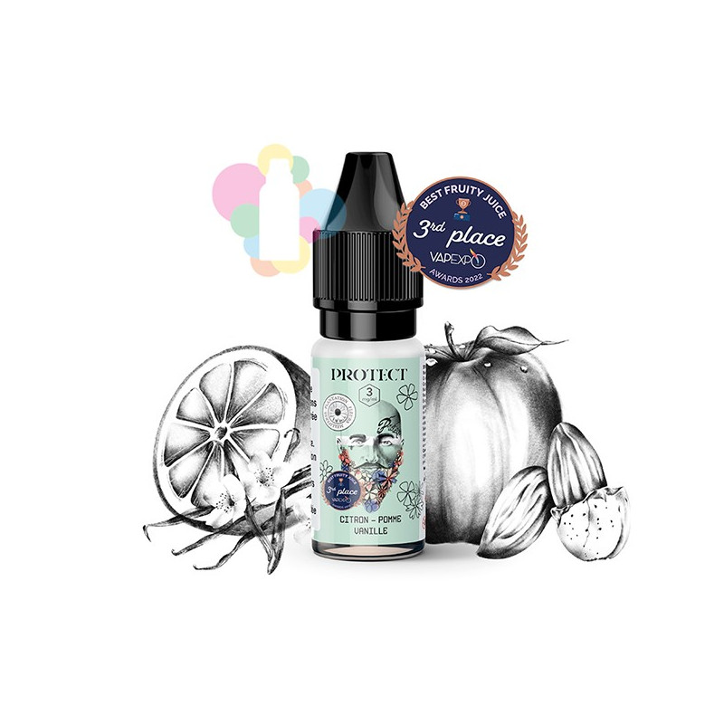 Citron Pomme Vanille 10ml (Nicotine:03 mg/ml) - Protect